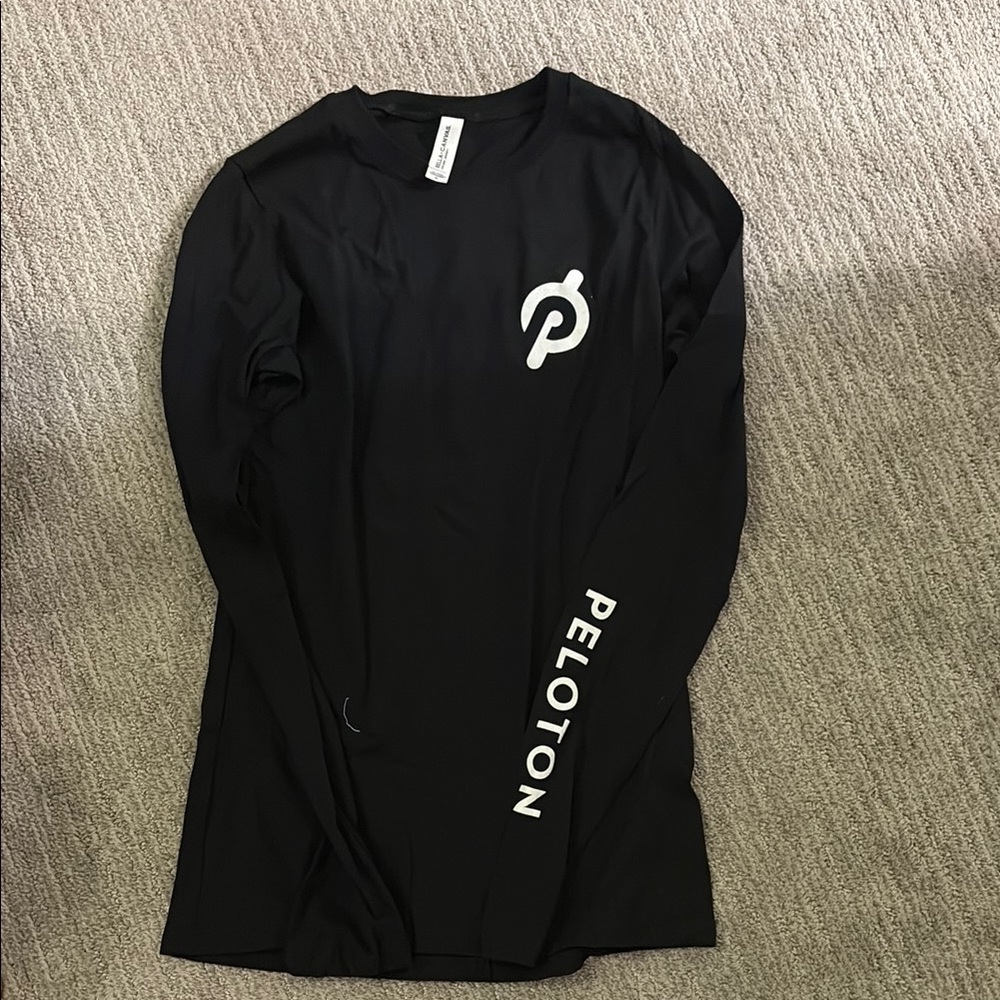 Peloton Black Fitted Long Sleeve T-Shirt